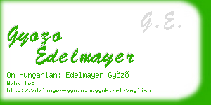 gyozo edelmayer business card